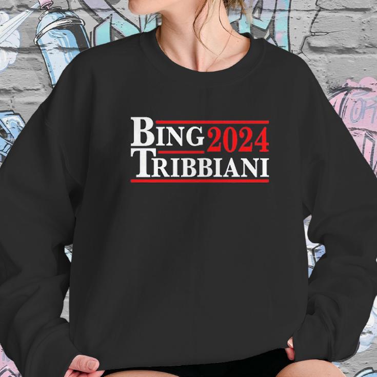 Donkey Tees Bing Tribbiani Election 2024 Women Sweatshirt Gifts for Her