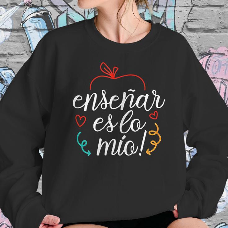 Ensenar Es Lo Mio Playera Bilingual Spanish Teacher Gifts Women Sweatshirt Gifts for Her