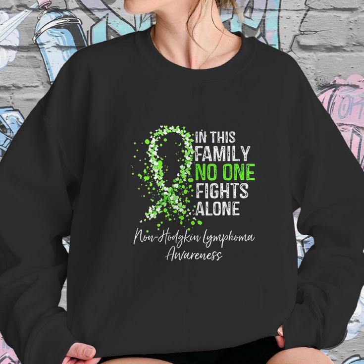 Womens In This Family No One Fights Alone Non-Hodgkin Lymphoma Women Sweatshirt Gifts for Her