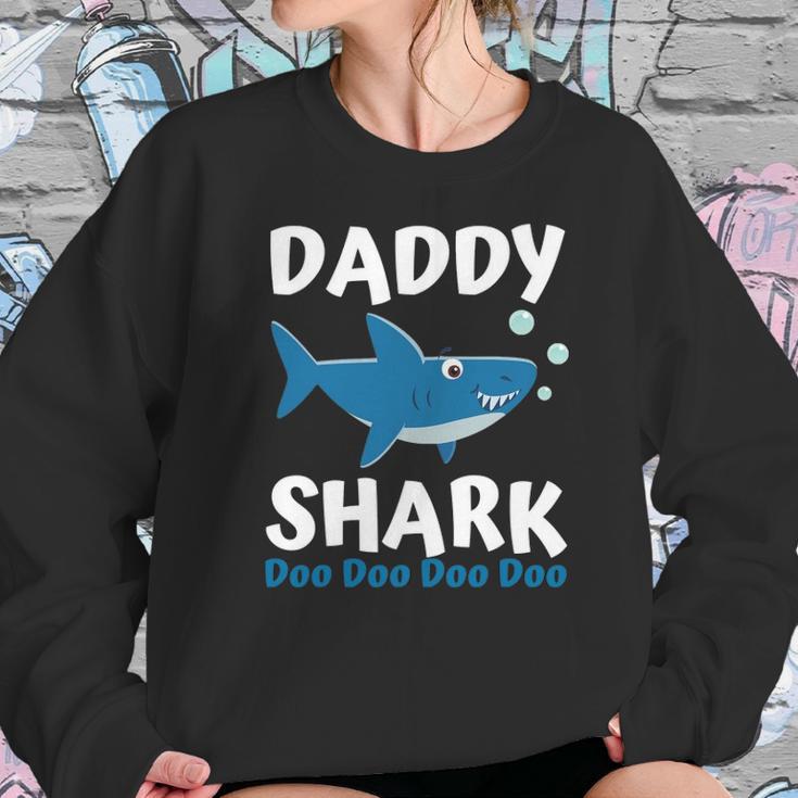 Fathers Day Gift From Wife Son Daughter Daddy Shark Doo Doo Women Sweatshirt Gifts for Her