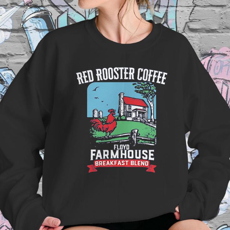 Floyd Farmhouse Red Rooster Coffee Women Sweatshirt Gifts for Her