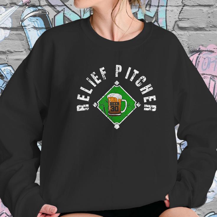 Funny Beer Baseball Gift Relief Pitcher Beer 30 Women Sweatshirt Gifts for Her