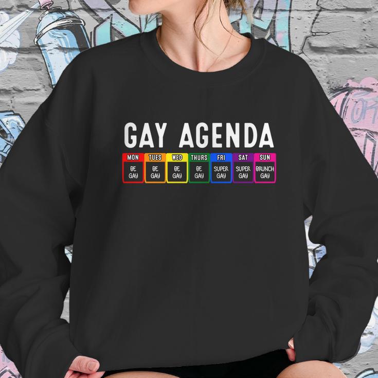 Funny Gay Gift For Women Men Lgbt Pride Feminist Agenda Homo Cute Gift Women Sweatshirt Gifts for Her