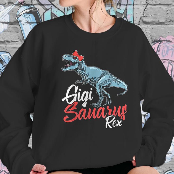 Funny Grandmother Gift Gigisaurus Trex Gigi Saurus Dinosaur Women Sweatshirt Gifts for Her