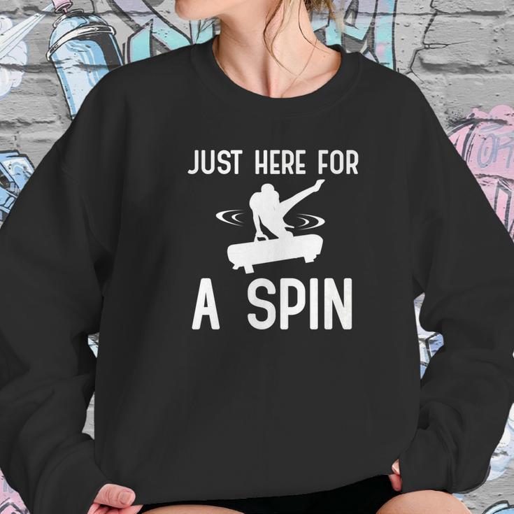 Funny Gymnastic Pommel Horse Here For A Spin Women Sweatshirt Gifts for Her