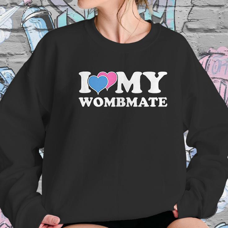 Funny I Love My Wombmate Twin Brother Sister Womb Mates Women Sweatshirt Gifts for Her