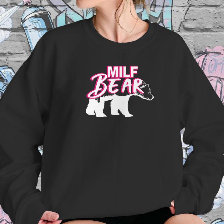 Funny Womens Milf Bear Women Sweatshirt Gifts for Her