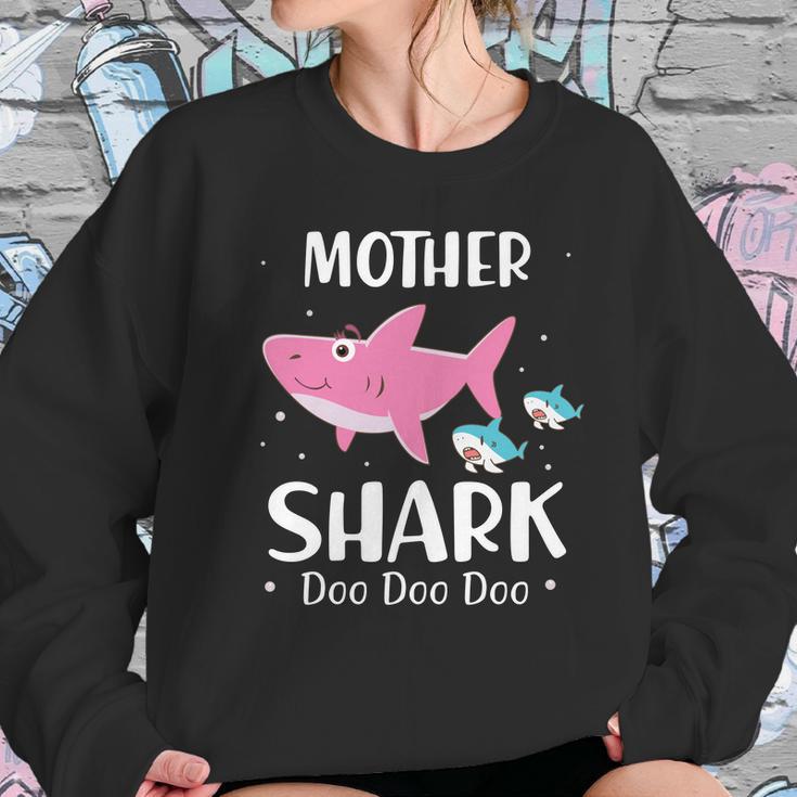 Funny Mother Pink Shark Doo Doo Doo Women Sweatshirt Gifts for Her