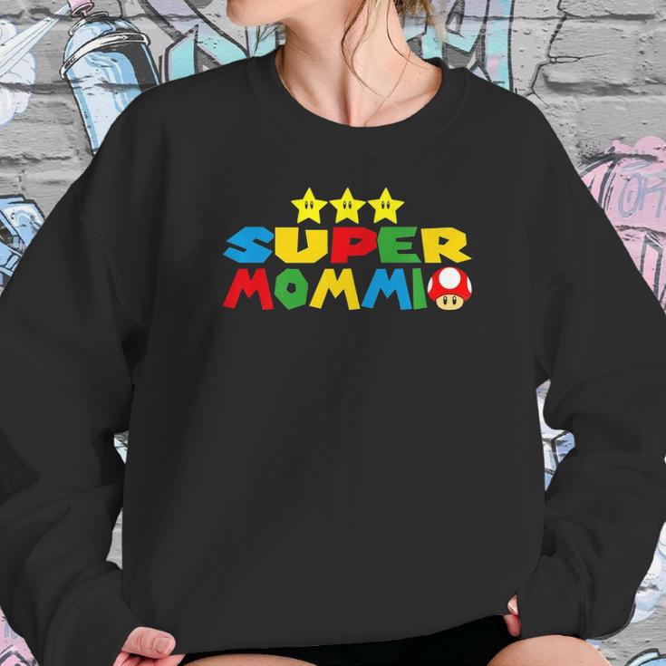 Funny Super Mommio Video Game Lover Mothers Day Women Sweatshirt Gifts for Her