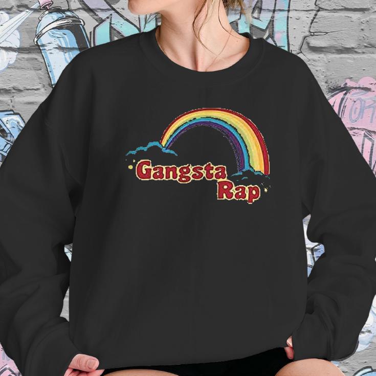 Gangsta Rap Retro Rainbow Women Sweatshirt Gifts for Her