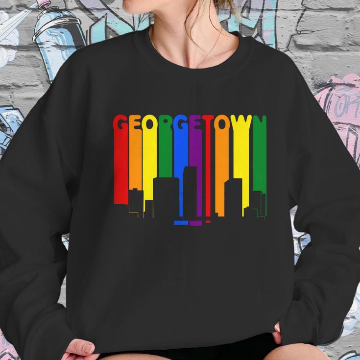 Georgetown Capital Country Lgbt Pride Rainbow Women Sweatshirt Gifts for Her