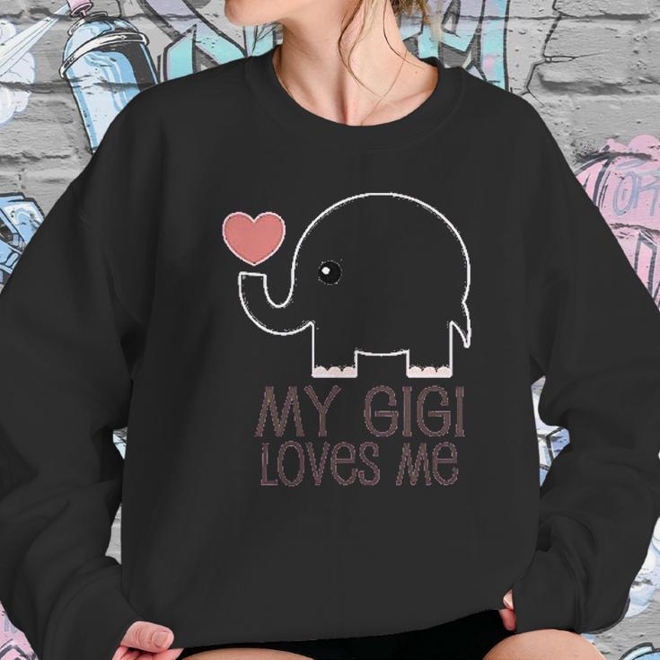 My Gigi Loves Me Grandchild Gift Infant Creeper Women Sweatshirt Gifts for Her