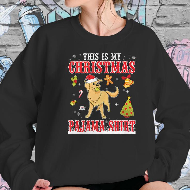 Golden Retriever Snow Gilf This Is My Christmas Pajama Shirt Women Sweatshirt Gifts for Her