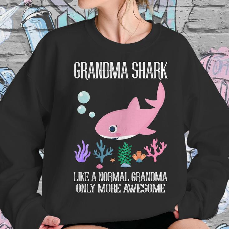 Grandma Gift Grandma Shark Only More Awesome Women Sweatshirt Gifts for Her