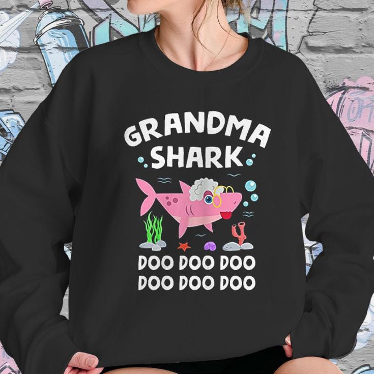 Grandma Shark Funny Mothers Day And Shark Lover Gift Women Sweatshirt Gifts for Her