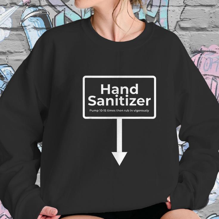 Hand Sanitizer Funny Humour Christmas Gag Gift Women Sweatshirt Gifts for Her