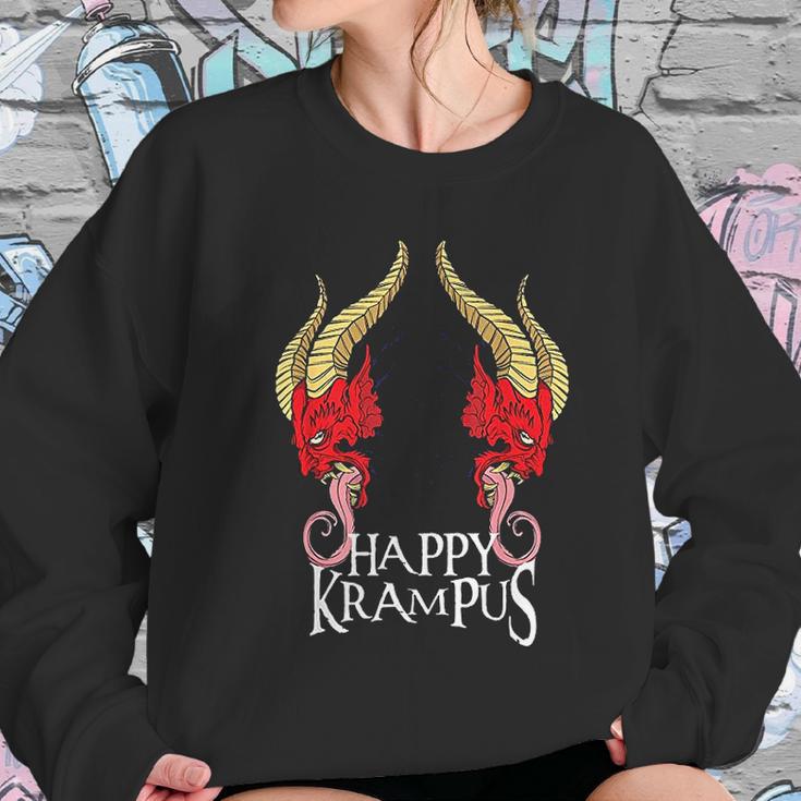 Happy Krampus Christmas Women Sweatshirt Gifts for Her