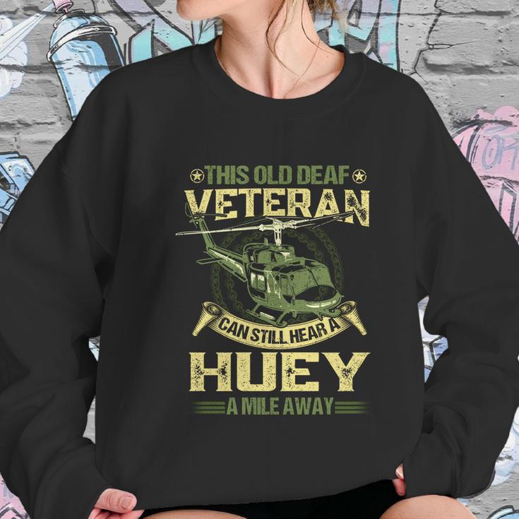 Hear A Huey A Mile Away Funny Gift Helicopter Pilot Vietnam Veteran Cute Gift Men Women T-Shirt Graphic Print Casual Unisex Tee Women Sweatshirt Gifts for Her