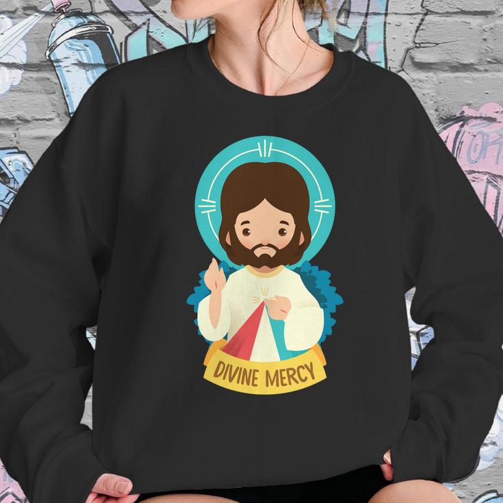 Jesus Divine Mercy Cute Women Sweatshirt Gifts for Her