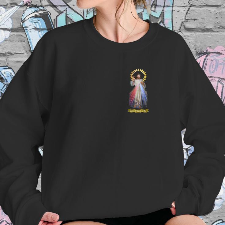 Jesus Divine Mercy Saint Faustina Catholic Prayer 01 Women Sweatshirt Gifts for Her