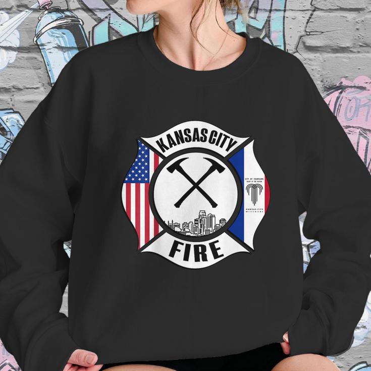 Kansas City Missouri Fire Rescue Department Firefighters Women Sweatshirt Gifts for Her