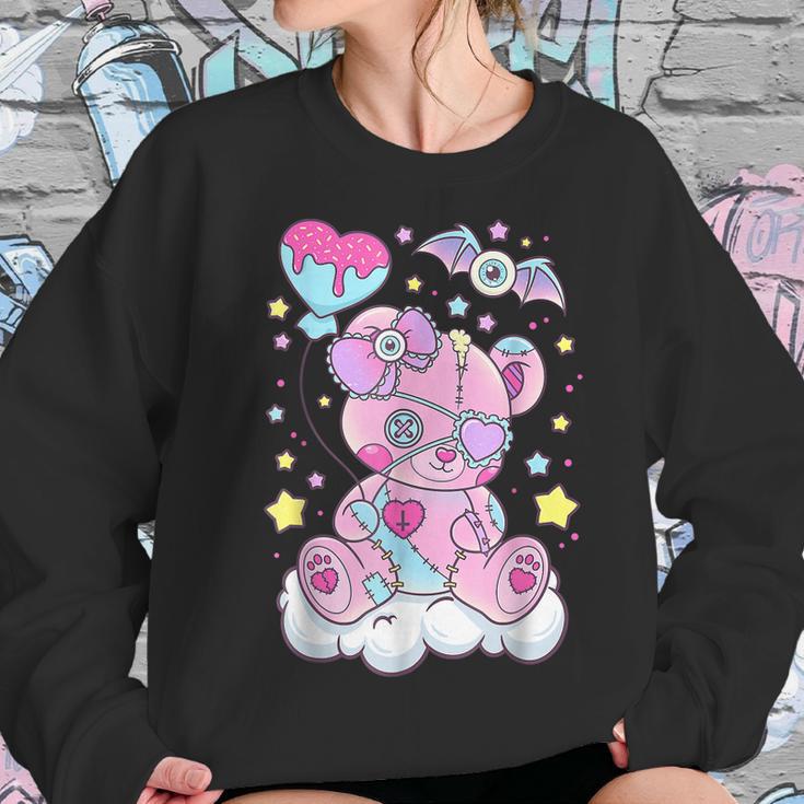 Kawaii Pastel Goth Cute Creepy Bear V2 Men Women T-Shirt Graphic Print Casual Unisex Tee Women Sweatshirt Gifts for Her