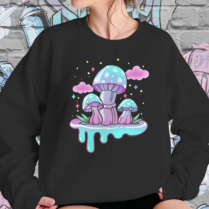 Kawaii Pastel Goth Mushrooms Women Sweatshirt Gifts for Her