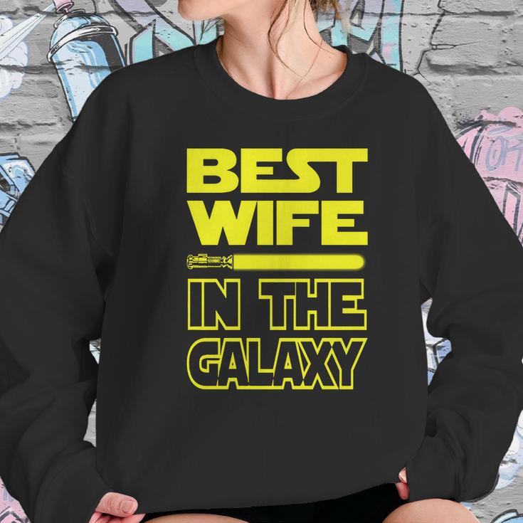 Womens Ladies Best Wife In The Galaxy Women Sweatshirt Gifts for Her