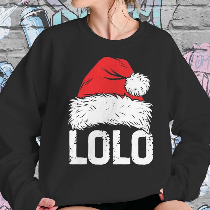 Lolo Santa Christmas Family Xmas Gifts Women Sweatshirt Gifts for Her