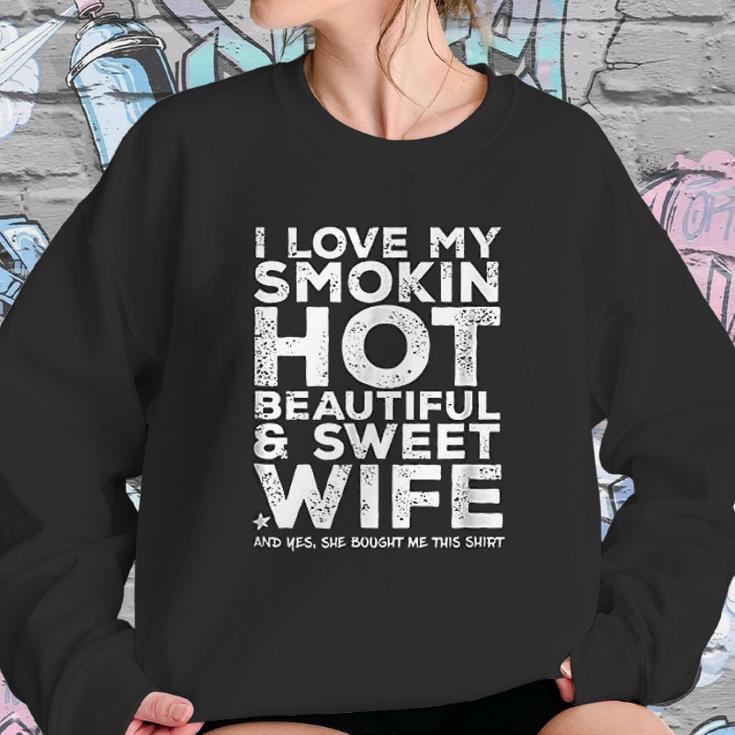 I Love My Hot Wife Funny Gift For Husband Women Sweatshirt Gifts for Her