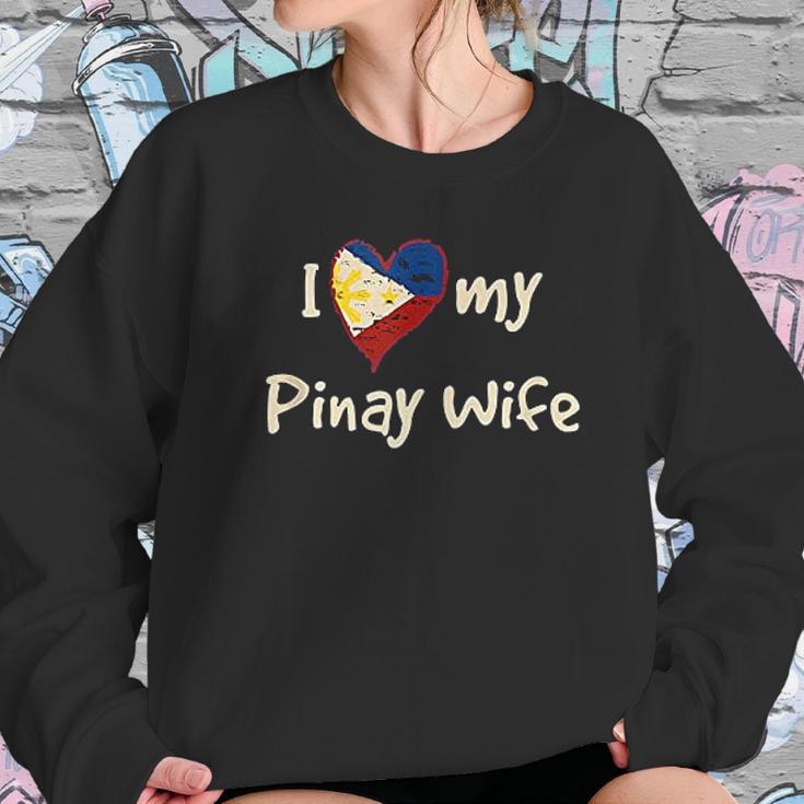 I Love My Pinay Wife Cute Filipina Philippines Pride Gift Women Sweatshirt Gifts for Her