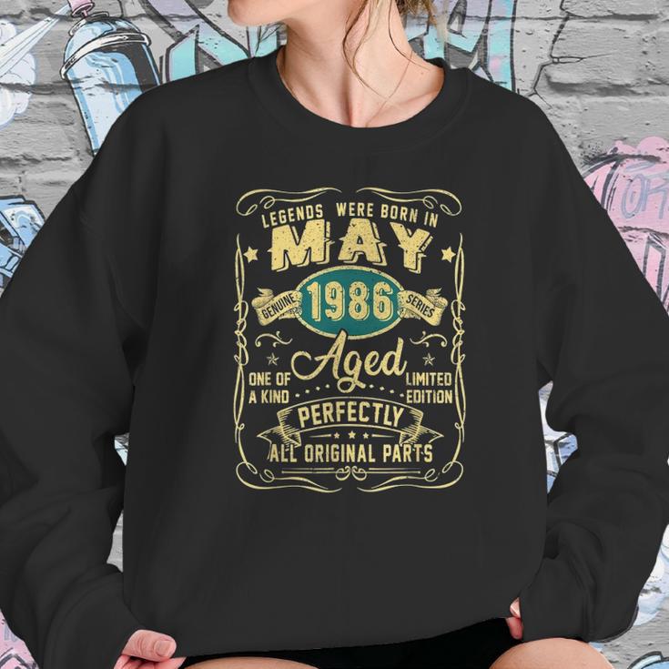 May 1986 35 Th Birthday Gift 35 Years Old Men Women Women Sweatshirt Gifts for Her