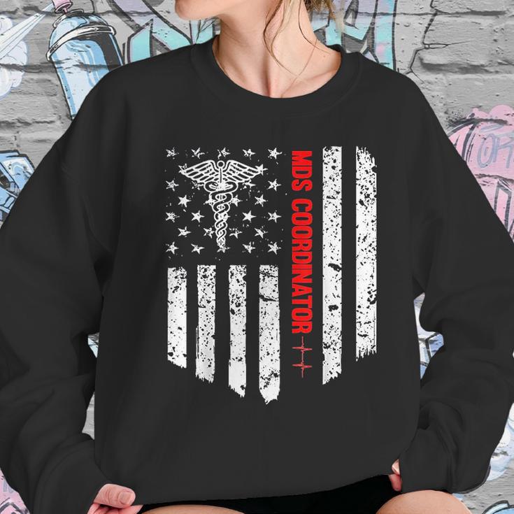 Mds Coordinator American Flag Rn Registered Nurse Gift Women Sweatshirt Gifts for Her