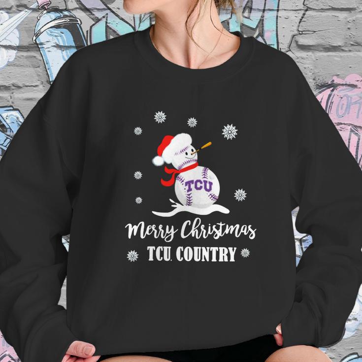 Merry Christmas Tcu Country Women Sweatshirt Gifts for Her