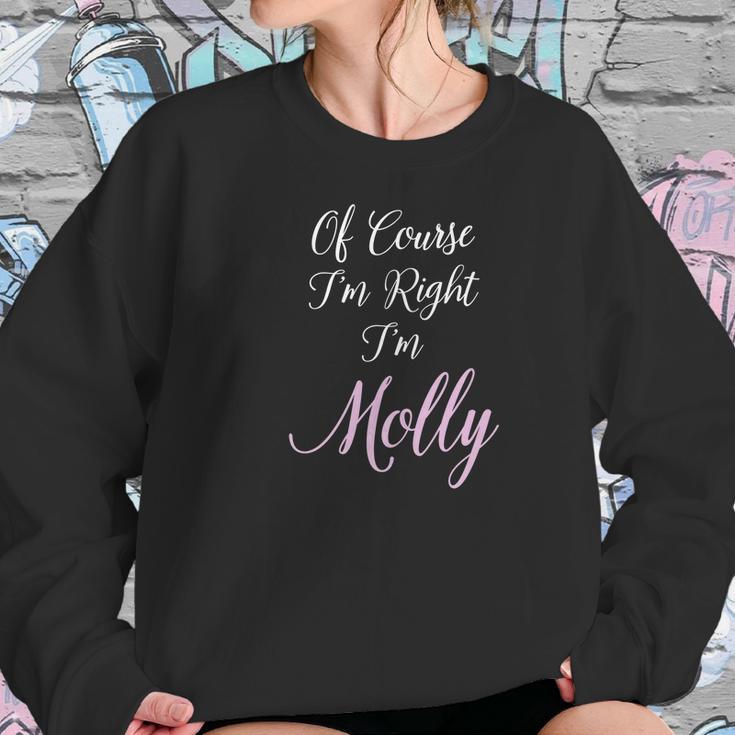 Molly Name Personalized Girls Women Cute Pink Gift Women Sweatshirt Gifts for Her