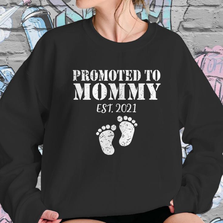 Mom Promoted To Mother Est 2021 Women Sweatshirt Gifts for Her