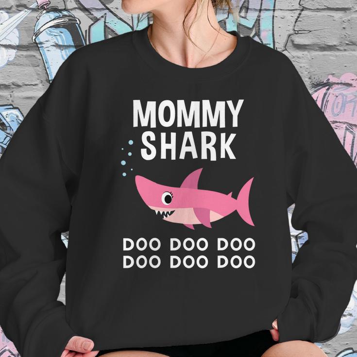 Mommy Shark Doo Doo For Matching Family Pajamas Women Sweatshirt Gifts for Her