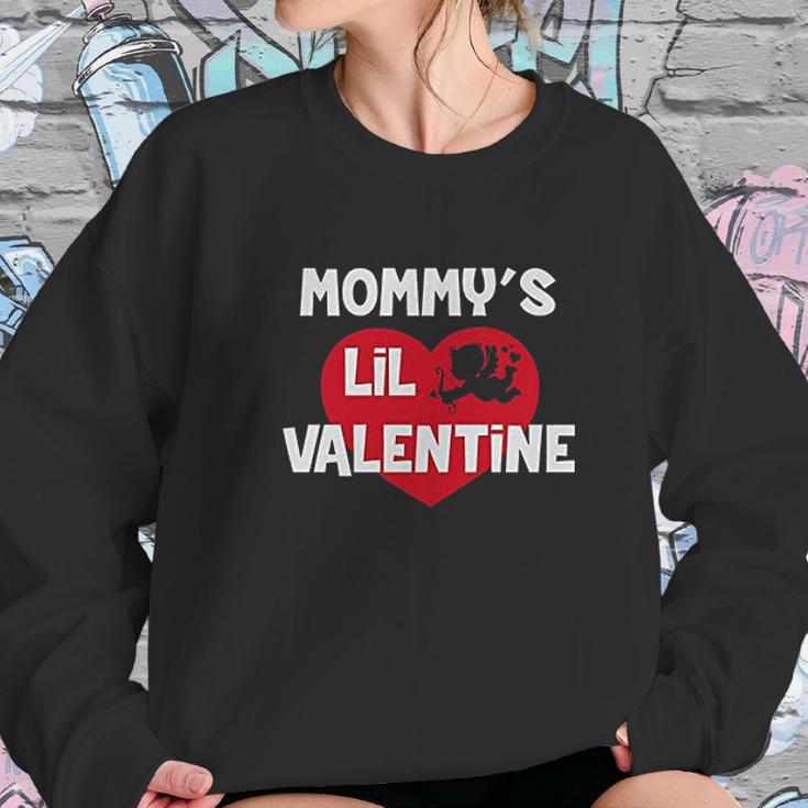 Mommys Lil Valentine Cute Valentines Day Outfit Women Sweatshirt Gifts for Her