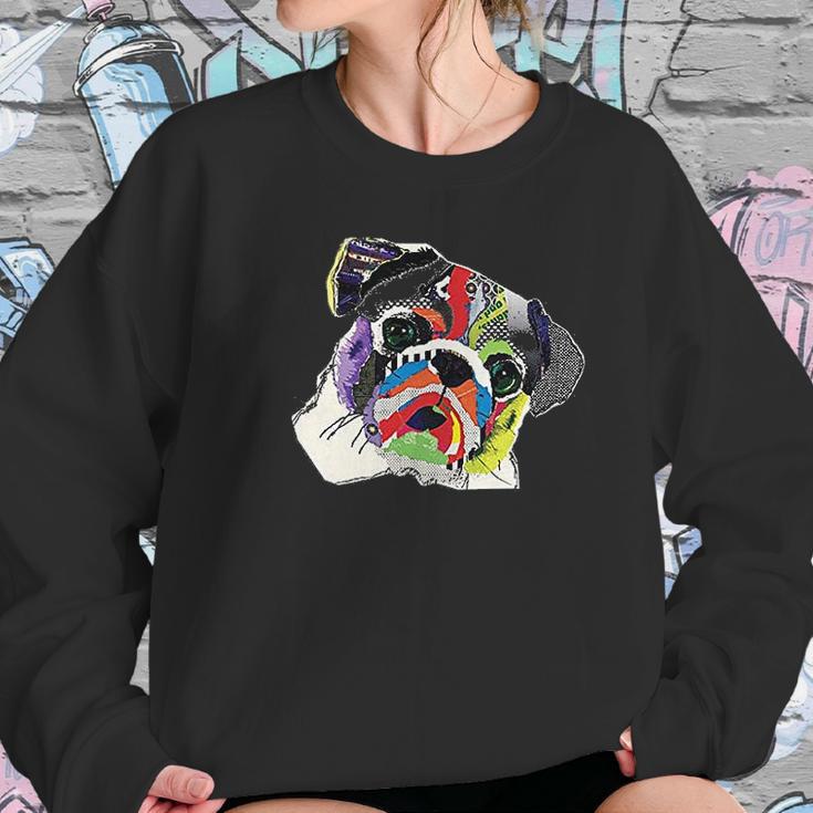 The Mountain Pet Pug Rainbow Pug Women Sweatshirt Gifts for Her