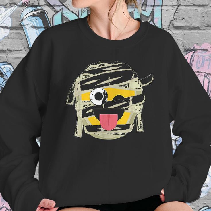 Mummy Emoji Wink Out Tongue Halloween Costume Women Sweatshirt Gifts for Her