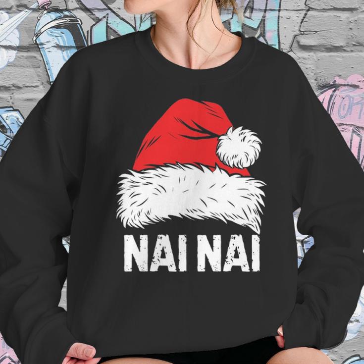 Nai Nai Santa Christmas Family Xmas Gifts Women Sweatshirt Gifts for Her