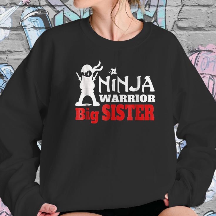 Ninja Warrior Big Sister Fun Family Women Sweatshirt Gifts for Her