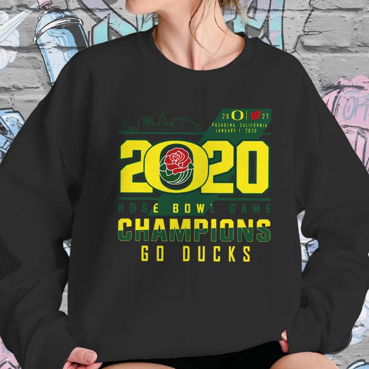 Oregon Ducks 2020 Rose Bowl Game Champions Goducks Shirt Women Sweatshirt Gifts for Her