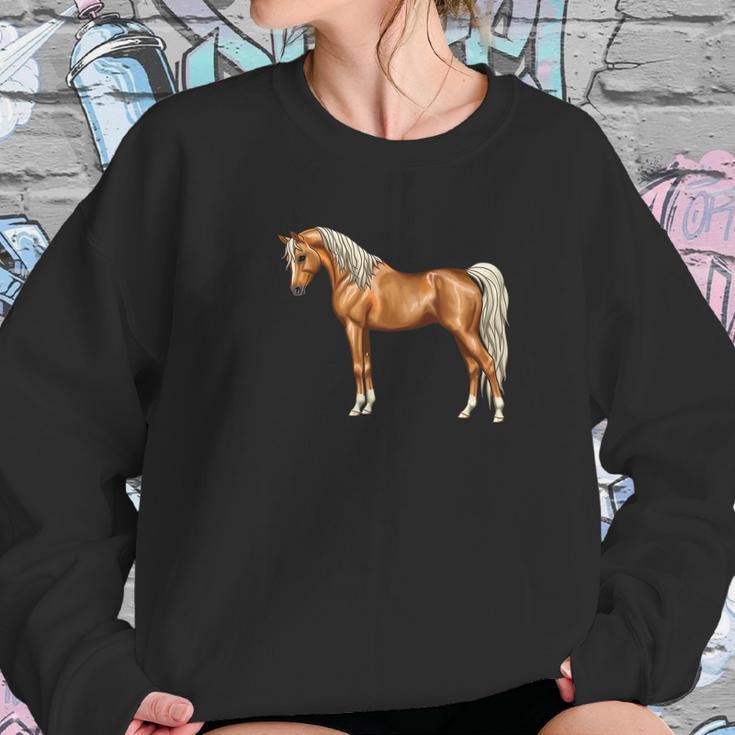 Palomino Light Chestnut Flaxen Arabian Horse Lover Women Sweatshirt Gifts for Her