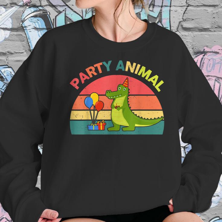 Party Animal Alligator Birthday Crocodile Florida Gator Men Women T-Shirt Graphic Print Casual Unisex Tee Women Sweatshirt Gifts for Her