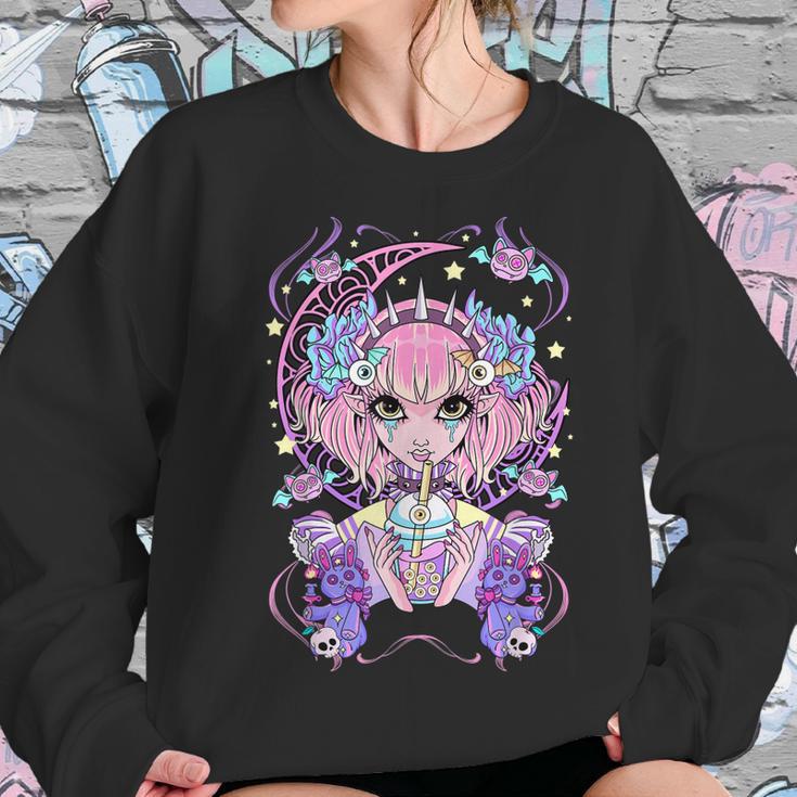 Pastel Goth Anime Girl Men Women T-Shirt Graphic Print Casual Unisex Tee Women Sweatshirt Gifts for Her