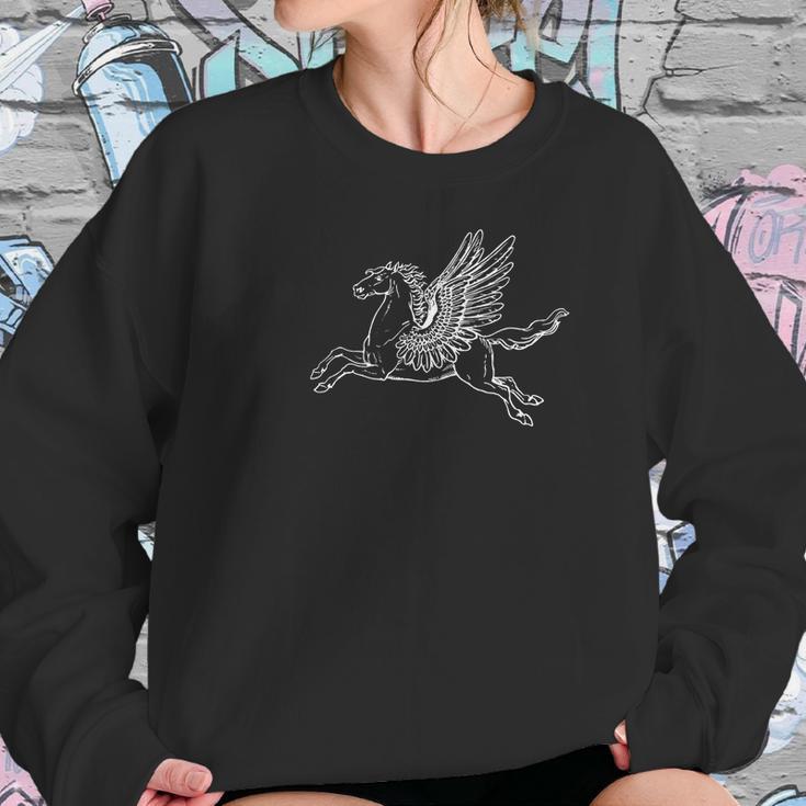 Pegasus Winged Horsegreek Mythical Beast Women Sweatshirt Gifts for Her