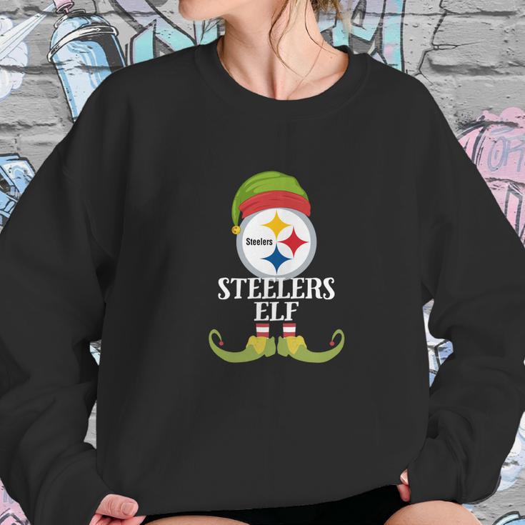 Pittsburgh Steeler I’M The Team Football Elf Christmas Shirt Women Sweatshirt Gifts for Her