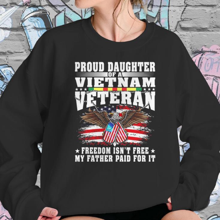 Proud Daughter Of A Vietnam Veteran Freedom Isnt Free Gift Men Women T-Shirt Graphic Print Casual Unisex Tee Women Sweatshirt Gifts for Her