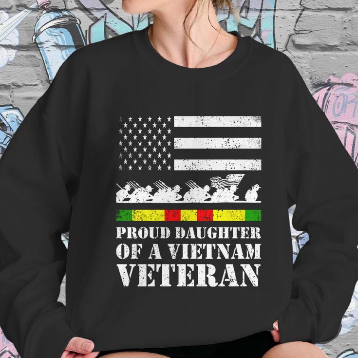 Proud Daughter Of A Vietnam Veteran Gift Graphic Design Printed Casual Daily Basic Women Sweatshirt Gifts for Her